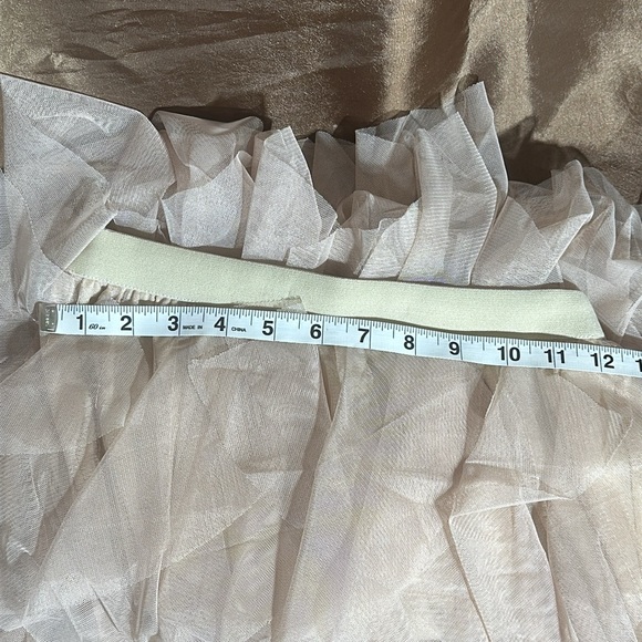 Champagne Skirt Ruffled Floor Length Fun for any occasion - Picture 5 of 5